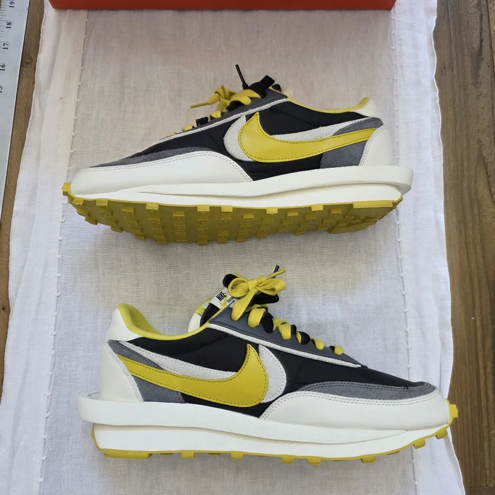 Pre-owned Nike X Undercover LDwaffle In Black / Yellow Men's Size 11.5 - Picture 6 of 8